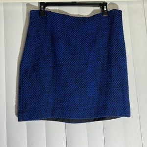 13- Loft Petite Blue/black skirt